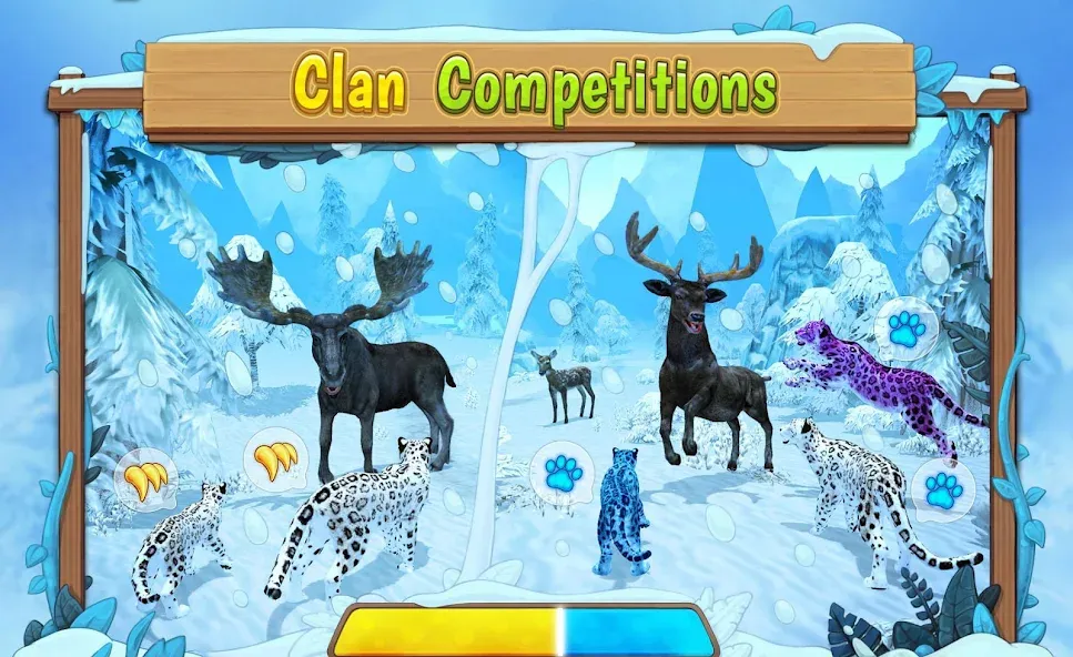 Snow Leopard Family Sim Online взлом на Андроид — Безлимитные деньги и алмазные награды — скриншот 5 Snow Leopard Family Sim Online взлом на Андроид — Безлимитные деньги и алмазные награды — скриншот 5