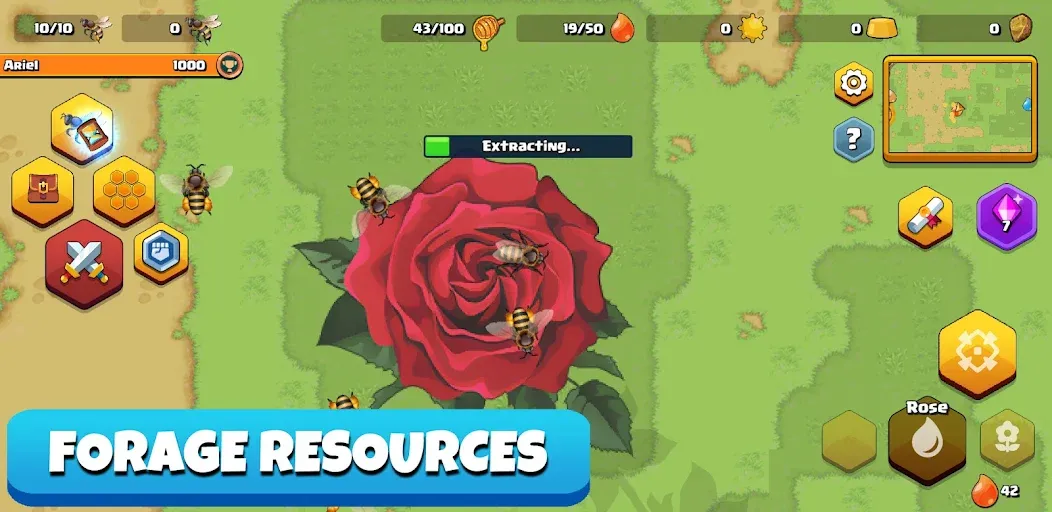 Мод Pocket Bees: Colony Simulator — Безлимитные ресурсы и ускоренное развитие, скачать APK — скриншот 2