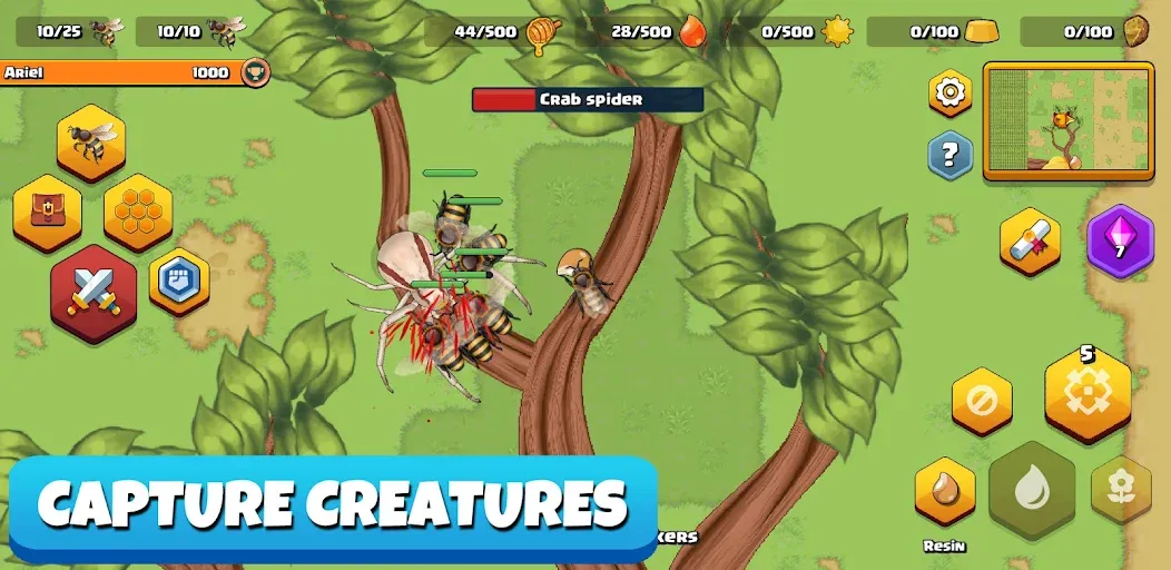 Мод Pocket Bees: Colony Simulator — Безлимитные ресурсы и ускоренное развитие, скачать APK — скриншот 4