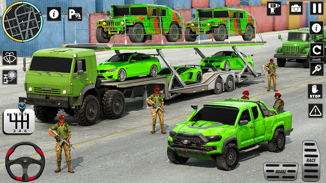 US Army Games Truck Transport взломанный APK — Безлимитные деньги и топливо — скриншот 4 US Army Games Truck Transport взломанный APK — Безлимитные деньги и топливо — скриншот 4
