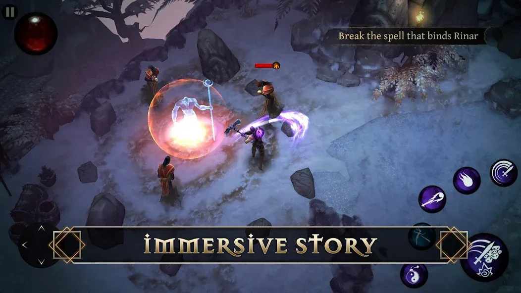 BladeBound: RPG Adventure Game взломанный APK — Безлимитные деньги и алмазы — скриншот 1 BladeBound: RPG Adventure Game взломанный APK — Безлимитные деньги и алмазы — скриншот 1