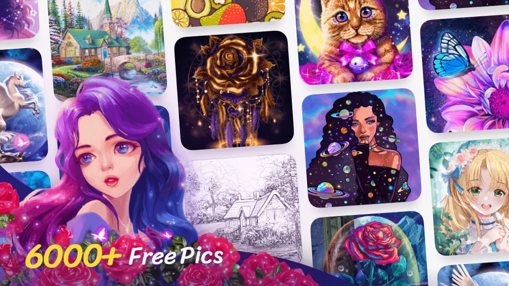Colorscapes® - Color by Number — скачать мод: Без рекламы и все раскраски открыты — скриншот 1 Colorscapes® - Color by Number — скачать мод: Без рекламы и все раскраски открыты — скриншот 1