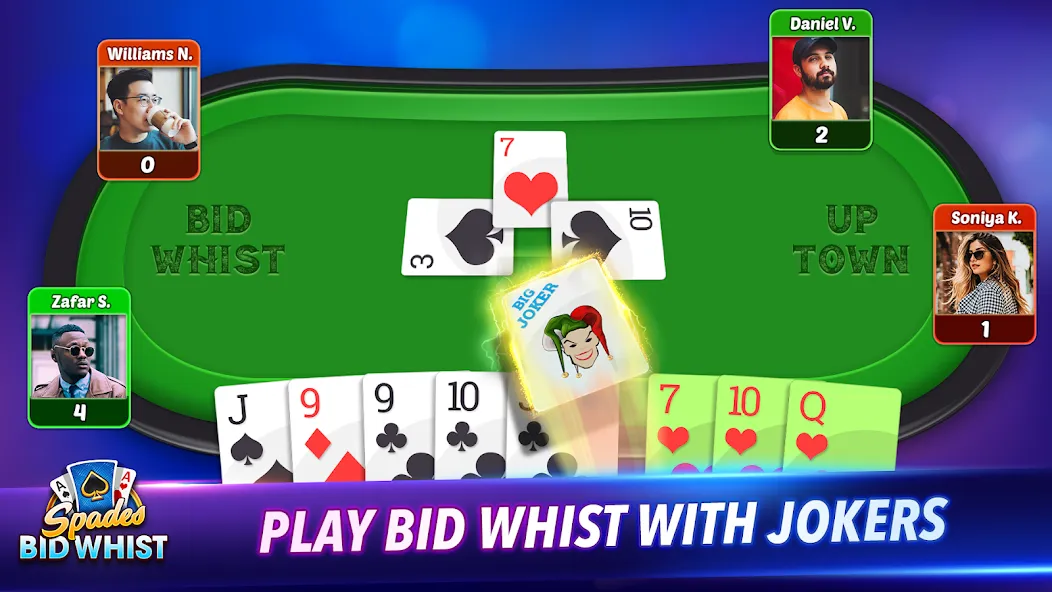 Скачать Spades: Bid Whist Classic Game бесплатно — Без рекламы и все карты открыты — скриншот 4 Скачать Spades: Bid Whist Classic Game бесплатно — Без рекламы и все карты открыты — скриншот 4
