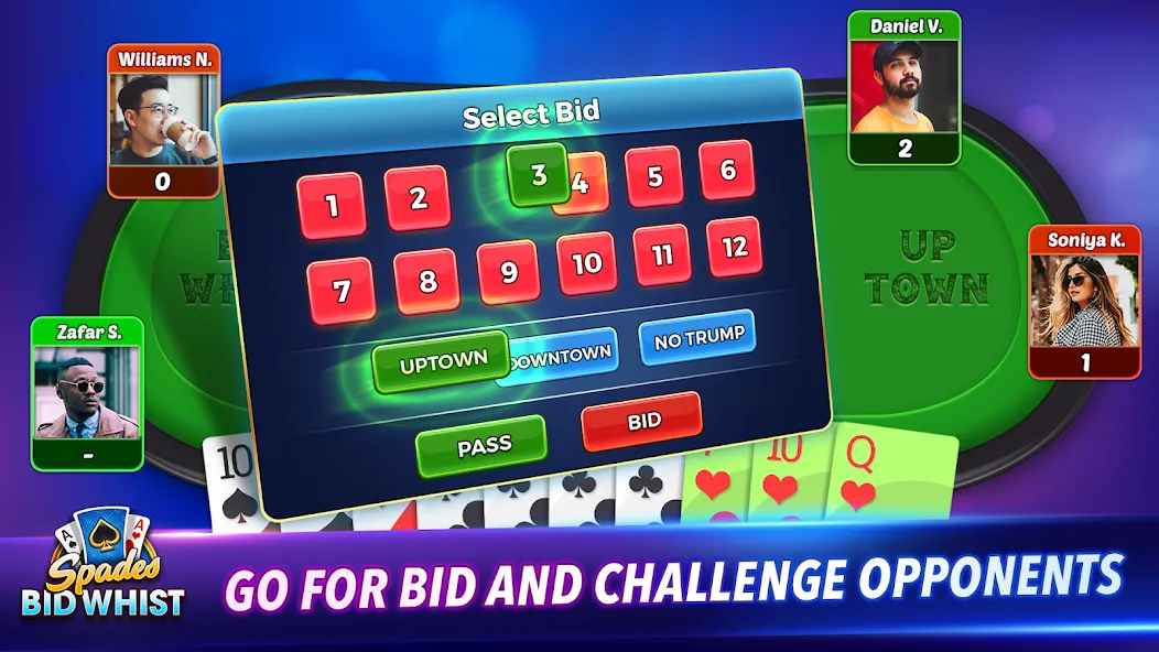 Скачать Spades: Bid Whist Classic Game бесплатно — Без рекламы и все карты открыты — скриншот 5 Скачать Spades: Bid Whist Classic Game бесплатно — Без рекламы и все карты открыты — скриншот 5