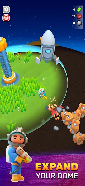 Terradome 3D MOD APK: Безлимитные ресурсы и открытые уровни — скриншот 1 Terradome 3D MOD APK: Безлимитные ресурсы и открытые уровни — скриншот 1