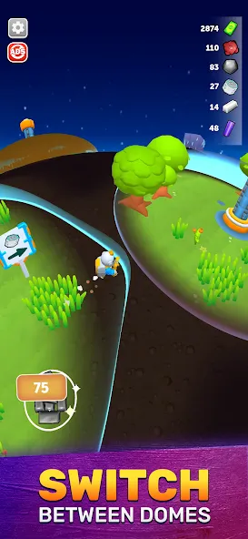 Terradome 3D MOD APK: Безлимитные ресурсы и открытые уровни — скриншот 3 Terradome 3D MOD APK: Безлимитные ресурсы и открытые уровни — скриншот 3