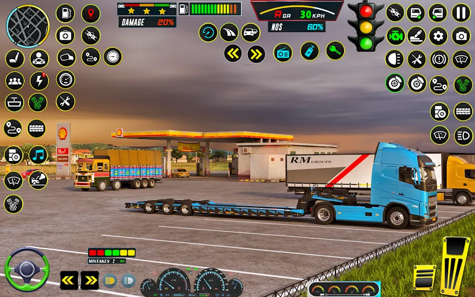 US Truck Simulator Game 2022 — взломанная версия, Безлимитные деньги и топливо — скриншот 4