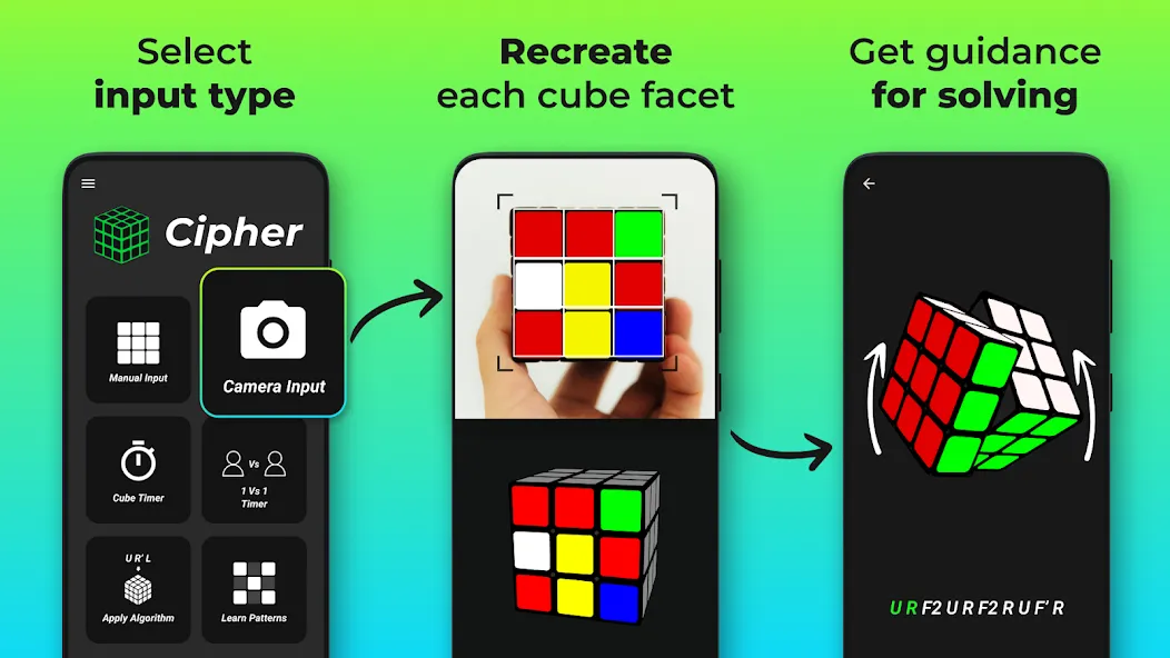 Скачать Cube Cipher - Cube Solver последней версии — Решение кубика без ограничений — скриншот 2 Скачать Cube Cipher - Cube Solver последней версии — Решение кубика без ограничений — скриншот 2