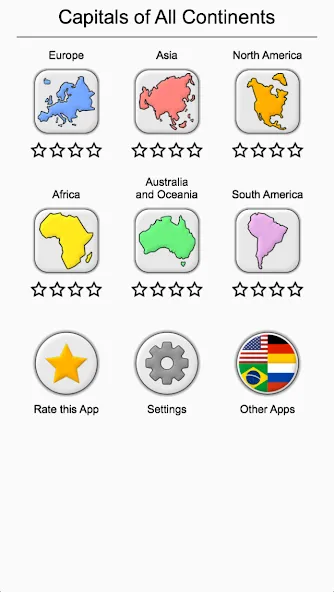 Capitals - Geography Quiz на телефон — скачать мод: Открыты все страны и столицы — скриншот 5 Capitals - Geography Quiz на телефон — скачать мод: Открыты все страны и столицы — скриншот 5