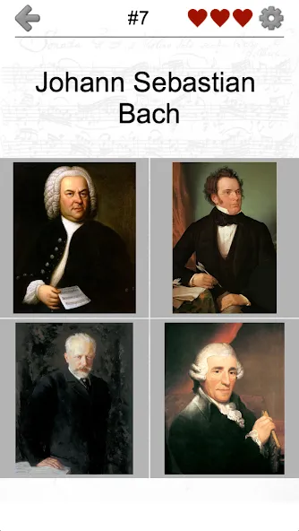 Скачать Famous Composers Portrait Quiz Mod APK — Безлимитные подсказки и попытки — скриншот 2 Скачать Famous Composers Portrait Quiz Mod APK — Безлимитные подсказки и попытки — скриншот 2