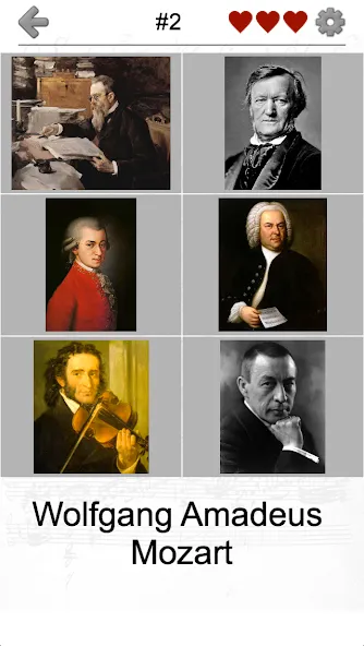 Скачать Famous Composers Portrait Quiz Mod APK — Безлимитные подсказки и попытки — скриншот 4 Скачать Famous Composers Portrait Quiz Mod APK — Безлимитные подсказки и попытки — скриншот 4