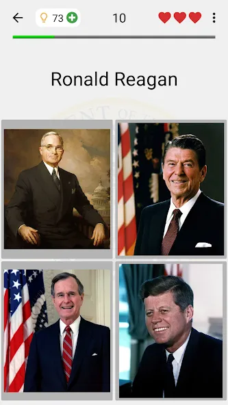 US Presidents and History Quiz — Открыты все президенты и факты, скачать мод APK — скриншот 2 US Presidents and History Quiz — Открыты все президенты и факты, скачать мод APK — скриншот 2