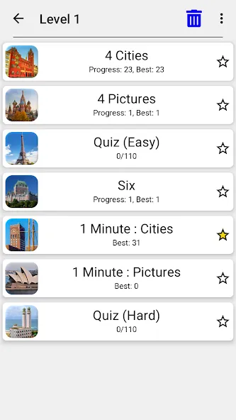 Cities of the World Photo-Quiz бесплатно на Андроид — мод: Без рекламы и все уровни открыты — скриншот 5