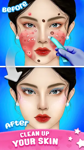 ASMR Doctor Game: Makeup Salon — последняя версия с модом (Безлимитные деньги и открыты все уровни) — скриншот 1 ASMR Doctor Game: Makeup Salon — последняя версия с модом (Безлимитные деньги и открыты все уровни) — скриншот 1