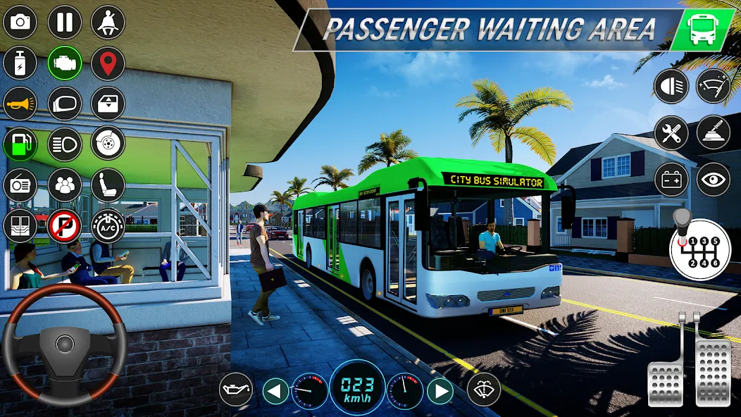 Скачать City Bus Simulator: Bus Games бесплатно — Безлимитные деньги и топливо — скриншот 1
