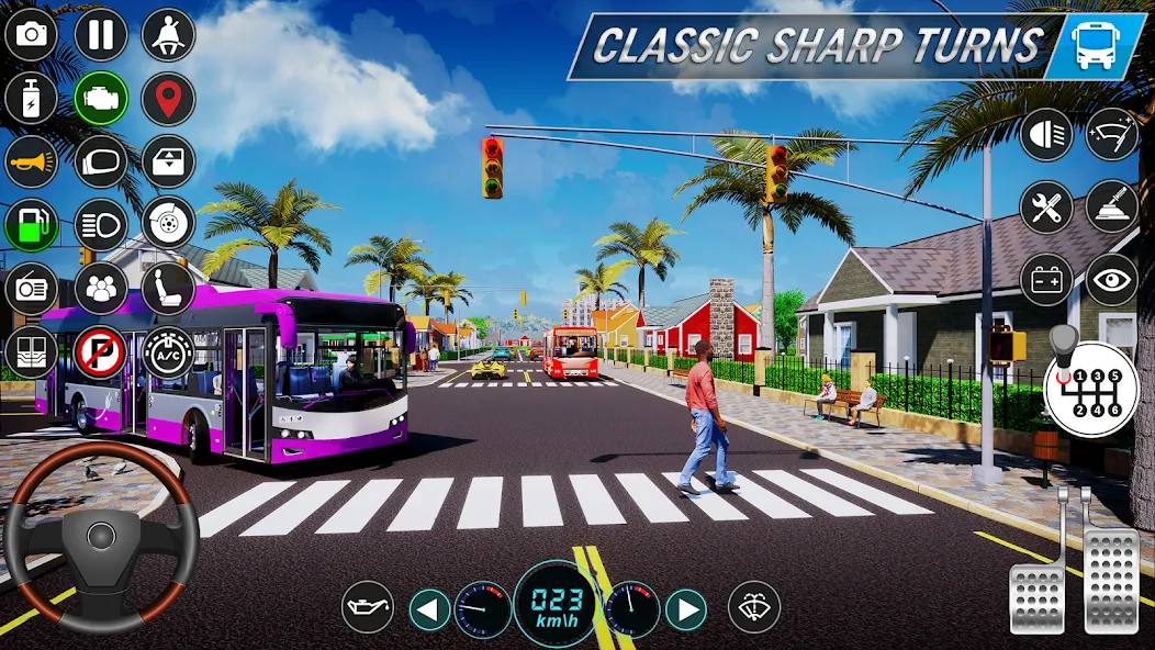 Скачать City Bus Simulator: Bus Games бесплатно — Безлимитные деньги и топливо — скриншот 2