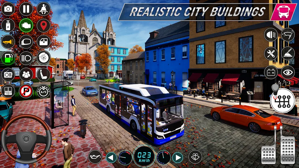Скачать City Bus Simulator: Bus Games бесплатно — Безлимитные деньги и топливо — скриншот 3