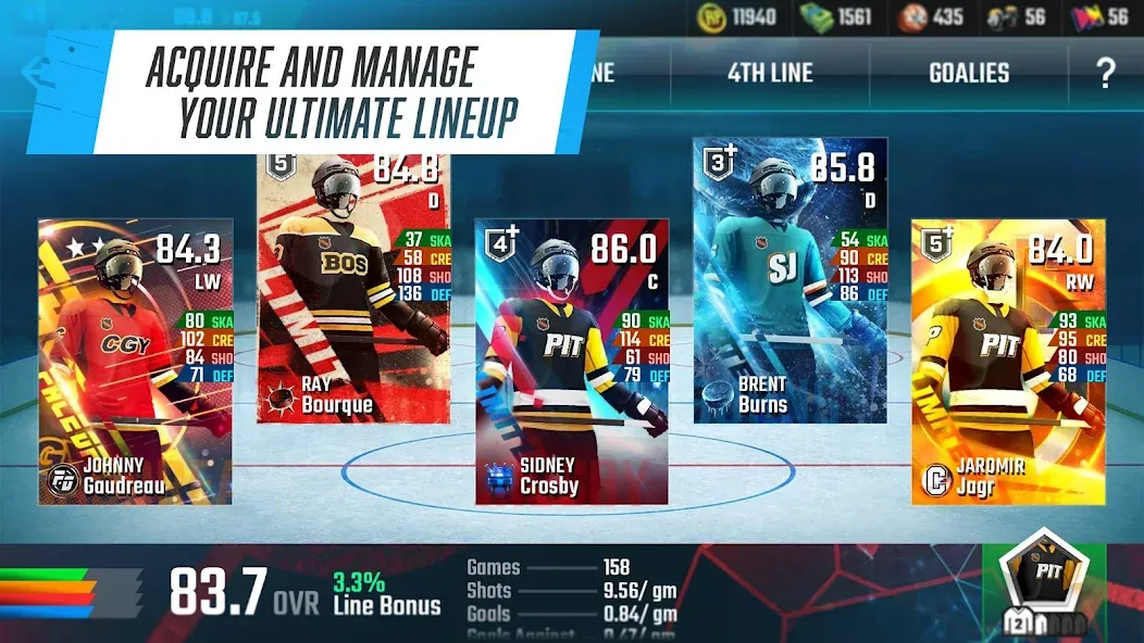 Franchise Hockey 2024 MOD APK скачать на Андроид — Безлимитные деньги и ресурсы — скриншот 1