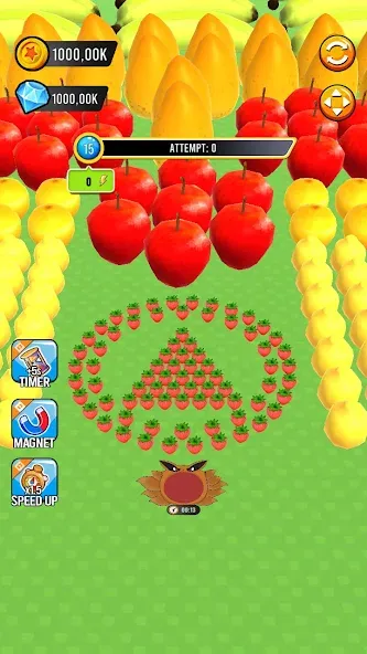 Fruit hole: Black hole — последняя версия с модом (Безлимитные деньги и усиленные бонусы) — скриншот 1