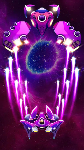Скачать Galaxy Attack - Space Shooter — Безлимитные монеты и оружие — скриншот 4 Скачать Galaxy Attack - Space Shooter — Безлимитные монеты и оружие — скриншот 4