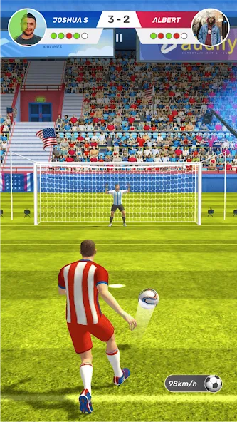 Football World - Real People бесплатно на Андроид — мод: Безлимитные монеты и энергия — скриншот 2 Football World - Real People бесплатно на Андроид — мод: Безлимитные монеты и энергия — скриншот 2
