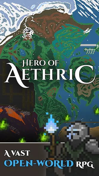 Hero of Aethric взломанный APK — Бесконечная энергия и мощное снаряжение — скриншот 1