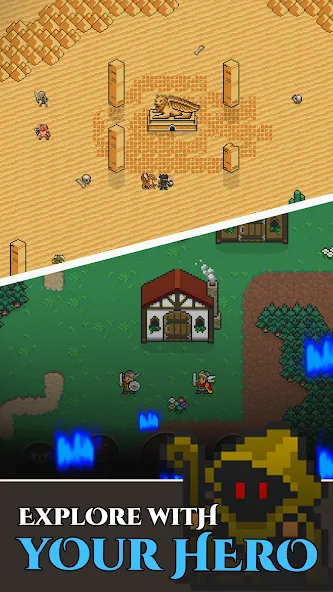 Hero of Aethric взломанный APK — Бесконечная энергия и мощное снаряжение — скриншот 5