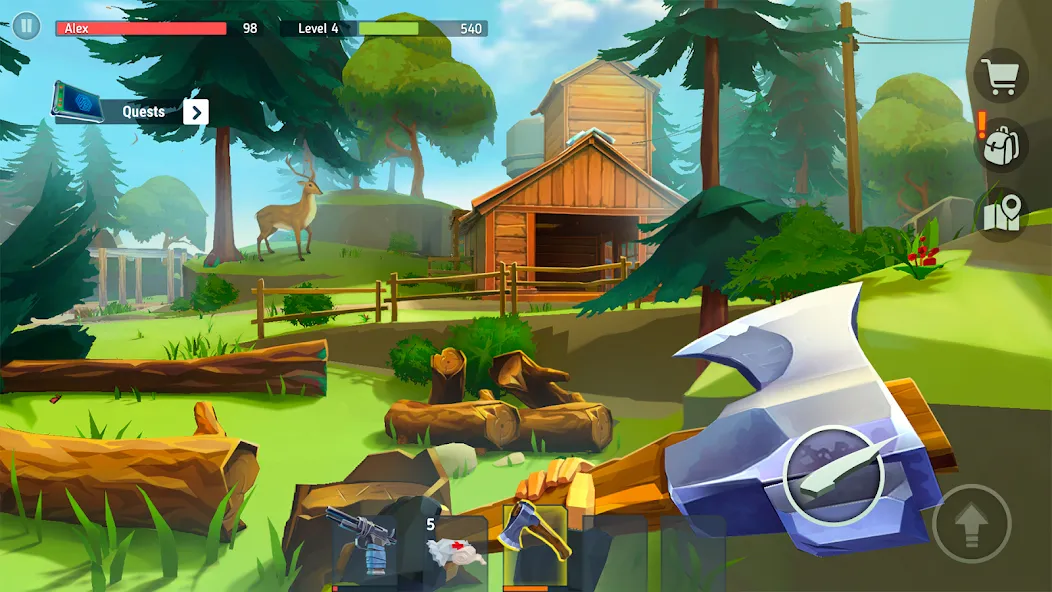 TEGRA: Zombie survival island взломанный APK — Безлимитные ресурсы и оружие — скриншот 1