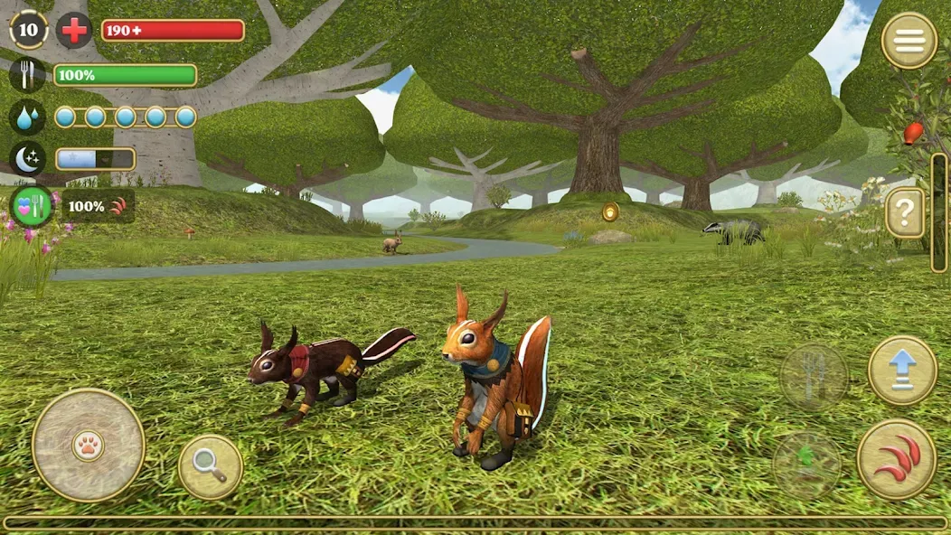 Squirrel Simulator 2 : Online бесплатно на Андроид — мод: Много орехов и открыты все уровни — скриншот 1 Squirrel Simulator 2 : Online бесплатно на Андроид — мод: Много орехов и открыты все уровни — скриншот 1