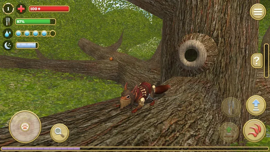 Squirrel Simulator 2 : Online бесплатно на Андроид — мод: Много орехов и открыты все уровни — скриншот 3 Squirrel Simulator 2 : Online бесплатно на Андроид — мод: Много орехов и открыты все уровни — скриншот 3