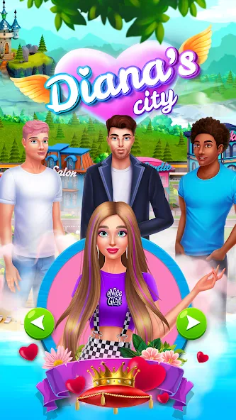 Diana's city-fashion & beauty на телефон — скачать мод: Много денег и все наряды — скриншот 1