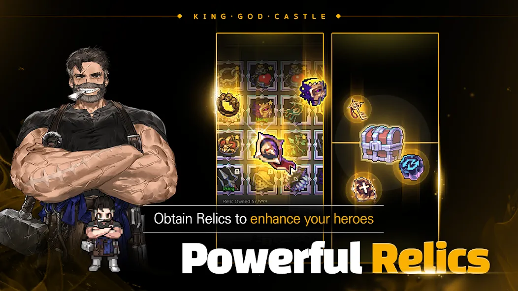 King God Castle MOD APK скачать на Андроид — Безлимитные ресурсы и алмазы — скриншот 3