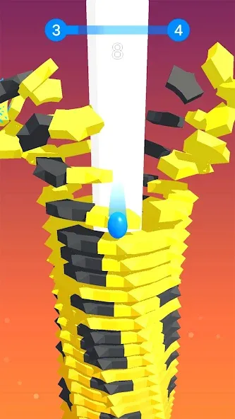 Stack Ball - Crash Platforms бесплатно на Андроид — мод: Без рекламы и бесконечные жизни — скриншот 2 Stack Ball - Crash Platforms бесплатно на Андроид — мод: Без рекламы и бесконечные жизни — скриншот 2
