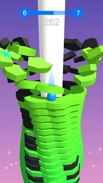 Stack Ball - Crash Platforms бесплатно на Андроид — мод: Без рекламы и бесконечные жизни — скриншот 3 Stack Ball - Crash Platforms бесплатно на Андроид — мод: Без рекламы и бесконечные жизни — скриншот 3