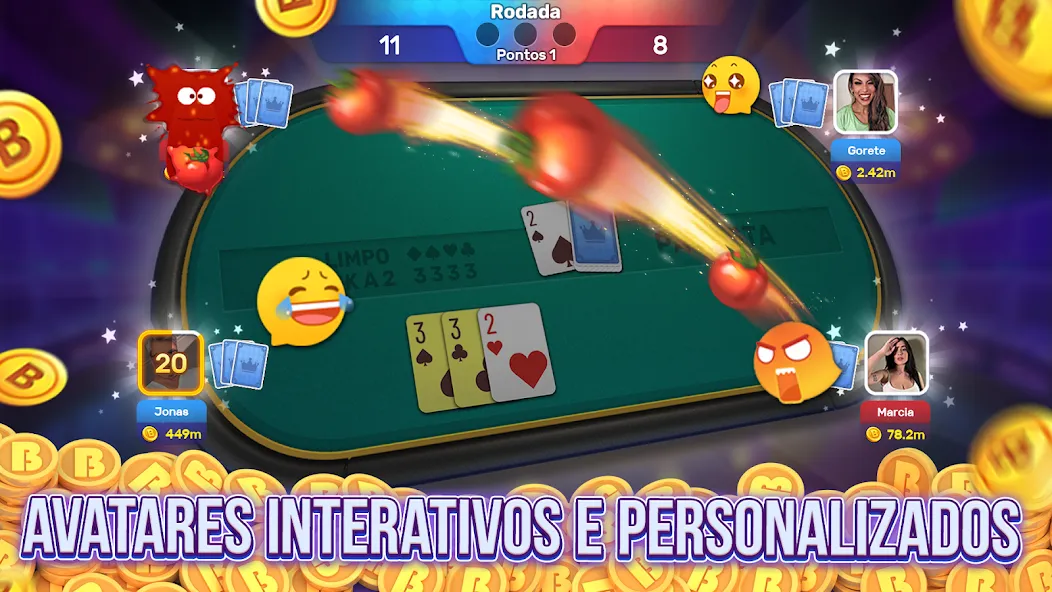 Скачать Bacana Games: Buraco & Slots мод — Безлимитные монеты и бонусы — скриншот 5