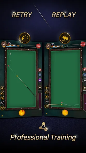Real Billiards Battle - carom на телефон — скачать мод: Без рекламы и все столы открыты — скриншот 5 Real Billiards Battle - carom на телефон — скачать мод: Без рекламы и все столы открыты — скриншот 5