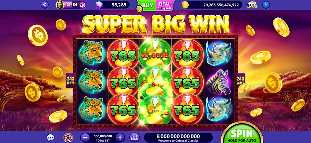 Club Vegas Slots Casino Games (Мод: Безлимитные монеты и открыты бонусы) — скачать на Андроид — скриншот 2 Club Vegas Slots Casino Games (Мод: Безлимитные монеты и открыты бонусы) — скачать на Андроид — скриншот 2