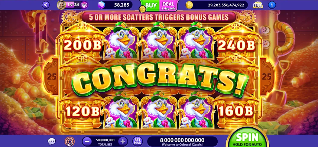 Club Vegas Slots Casino Games (Мод: Безлимитные монеты и открыты бонусы) — скачать на Андроид — скриншот 3 Club Vegas Slots Casino Games (Мод: Безлимитные монеты и открыты бонусы) — скачать на Андроид — скриншот 3