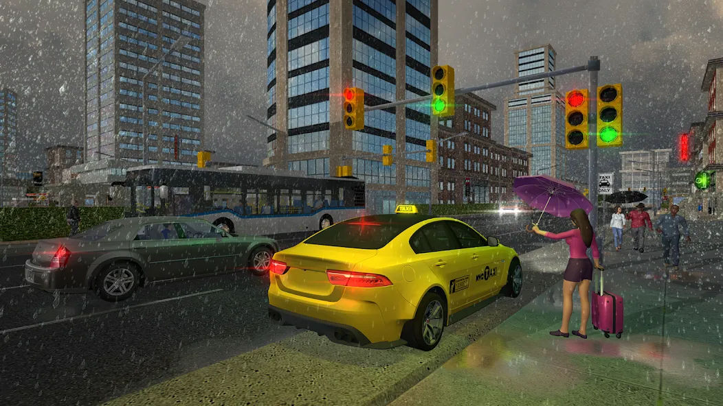 Скачать Taxi Game 2 на Андроид с модом — Безлимитные деньги и топливо — скриншот 1