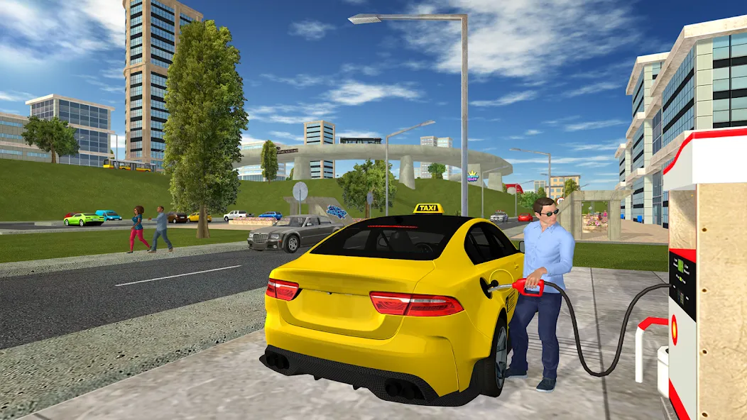 Скачать Taxi Game 2 на Андроид с модом — Безлимитные деньги и топливо — скриншот 3