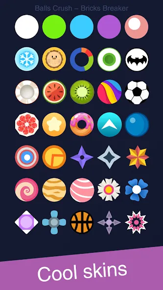 Balls Crush - Bricks Breaker взломанный APK — Безлимитные жизни и усиленные шары — скриншот 4 Balls Crush - Bricks Breaker взломанный APK — Безлимитные жизни и усиленные шары — скриншот 4