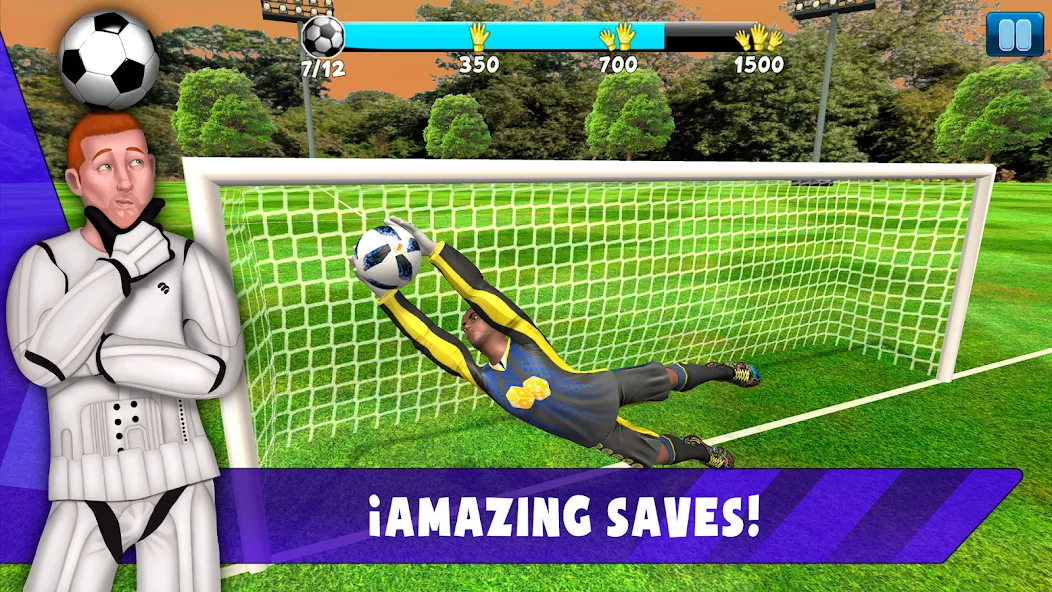 Скачать мод Soccer Goalkeeper 2024 — Безлимитные деньги и энергия — скриншот 2 Скачать мод Soccer Goalkeeper 2024 — Безлимитные деньги и энергия — скриншот 2
