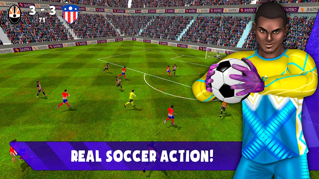 Скачать мод Soccer Goalkeeper 2024 — Безлимитные деньги и энергия — скриншот 5 Скачать мод Soccer Goalkeeper 2024 — Безлимитные деньги и энергия — скриншот 5