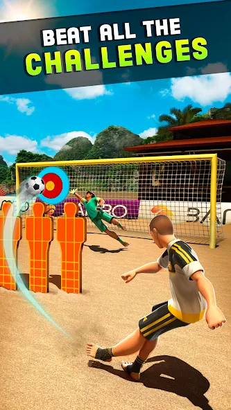 Shoot Goal - Beach Soccer Game бесплатно на Андроид — мод: Безлимитные деньги и открыты все уровни — скриншот 5