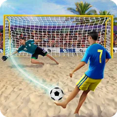 Shoot Goal - Beach Soccer Game бесплатно на Андроид — мод: Безлимитные деньги и открыты все уровни