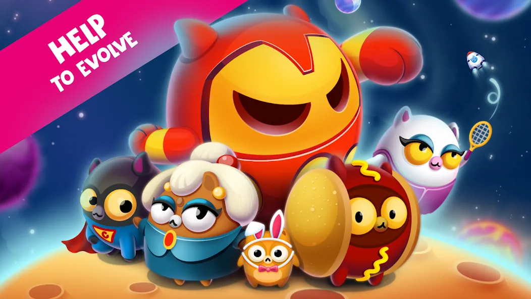 Скачать Space Cat Evolution: Kitty col последней версии — Безлимитные ресурсы и улучшения — скриншот 2