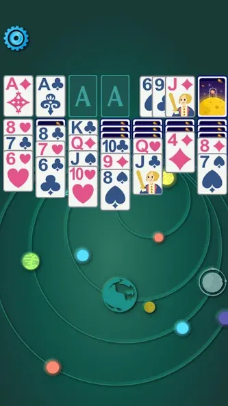 Скачать Solitaire Space™ последней версии — Безлимитные подсказки и отмены ходов — скриншот 4