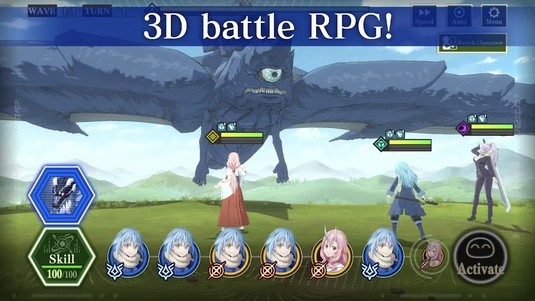 SLIME - ISEKAI Memories MOD APK: Безлимитные ресурсы и много наград — скриншот 2