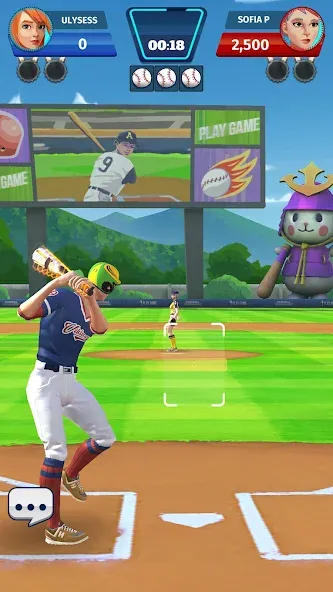 Baseball Club: PvP Multiplayer (Мод: Безлимитные деньги и усиленные игроки) — скачать на Андроид — скриншот 4 Baseball Club: PvP Multiplayer (Мод: Безлимитные деньги и усиленные игроки) — скачать на Андроид — скриншот 4