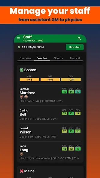 Basketball Legacy Manager 23 — Безлимитные деньги и все команды, скачать мод APK — скриншот 5 Basketball Legacy Manager 23 — Безлимитные деньги и все команды, скачать мод APK — скриншот 5
